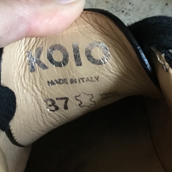 KOIO Black Leather Onyx Sneakers - Picture 15 of 16